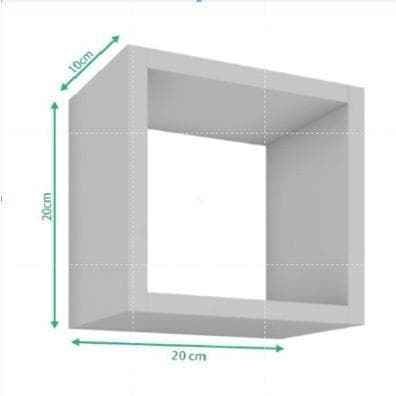 Nicho Decorativo Em MDF 20X20X10 Cm Envio Montado
