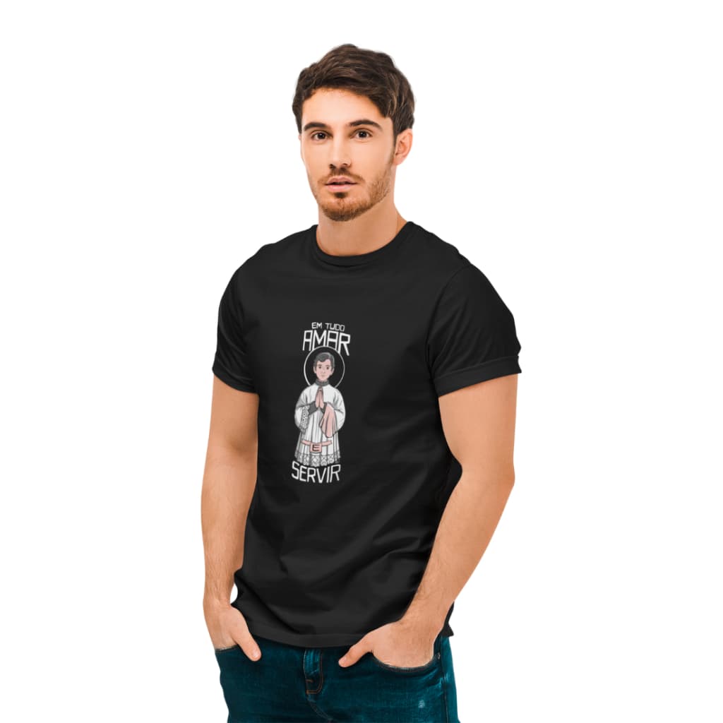 Camiseta Católica São Tarcísio Coroinha Masculino E Feminino De Algodão