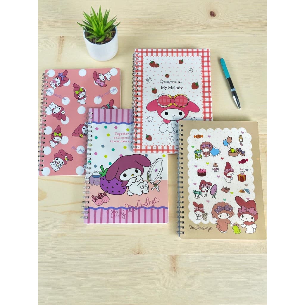 Caderno Espiral de Anotações 44 folhas A5 Fofo My Melody