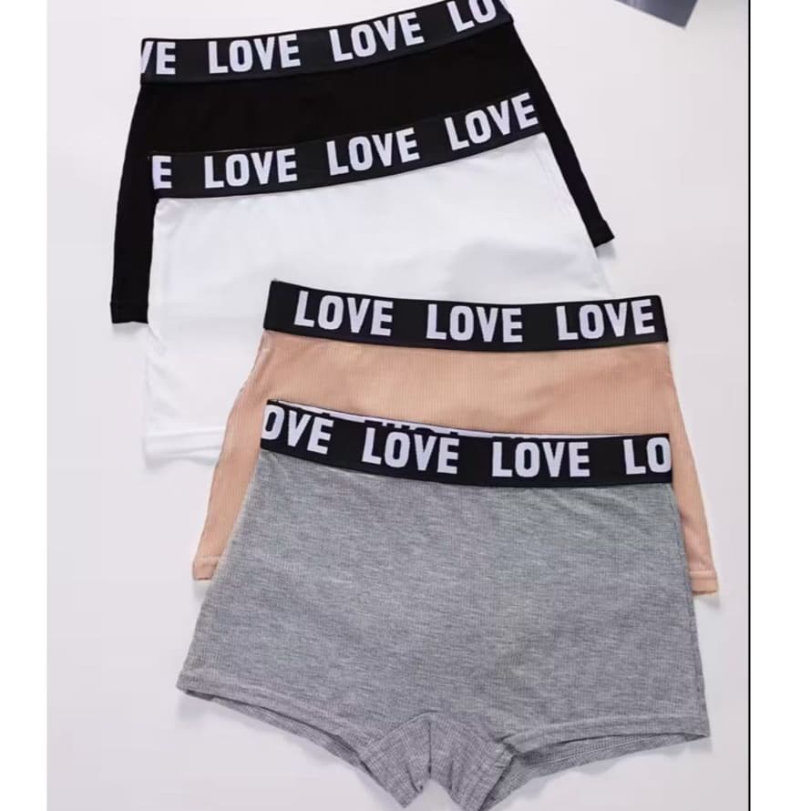 Kit 5 Cueca Box Feminina  Shortinho Cintura Alta Conforto Dia a Dia Não Marca Roupa Moda Íntima