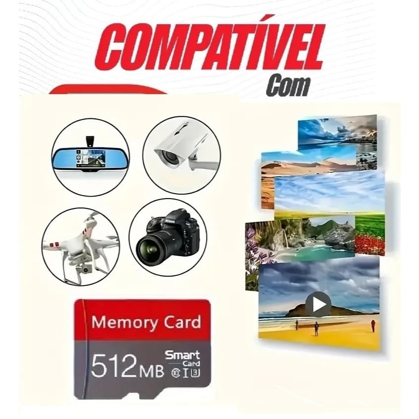 Cartão De Memória Ideal para Celular e Câmera de Segurança 32GB 64GB 128GB 256GB 512GB 1TB 2TB