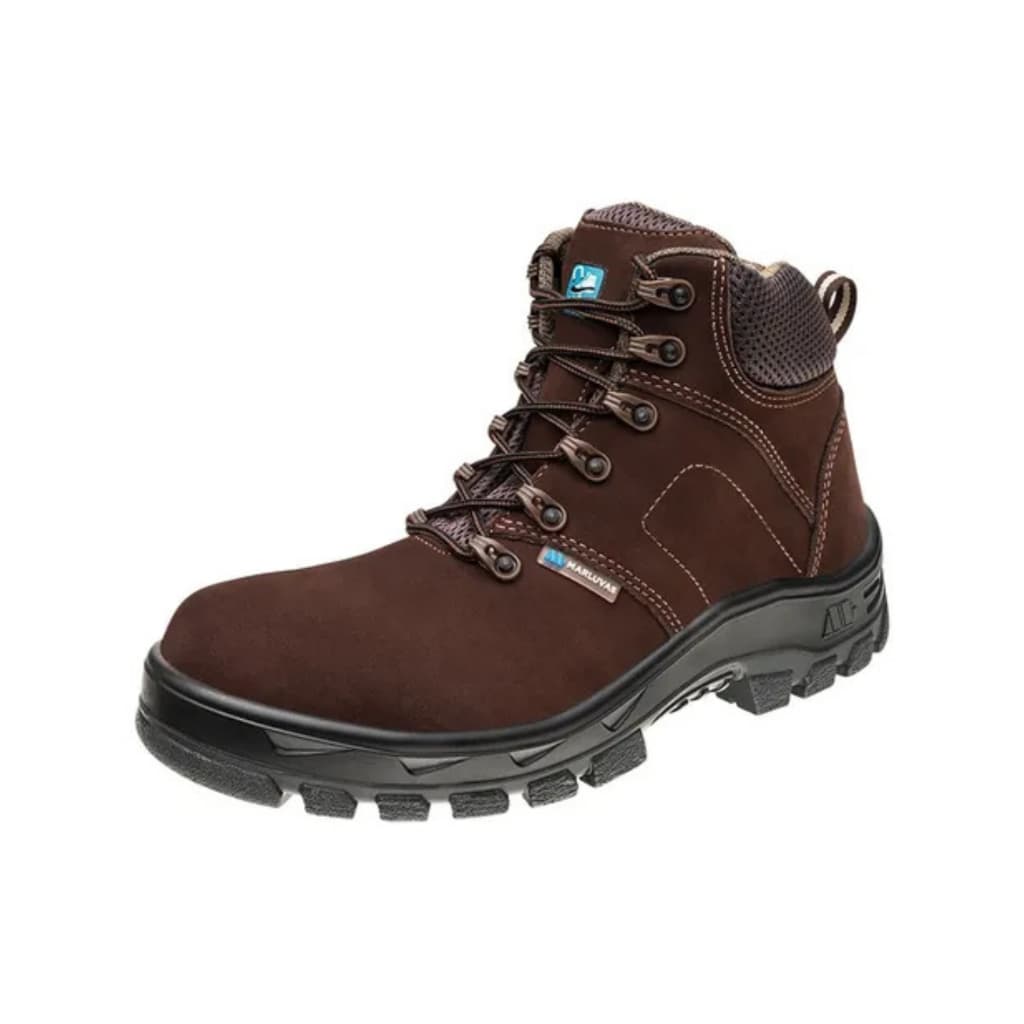 Bota Botina Nobuck Marluvas Original Bico Composite Ca 47482