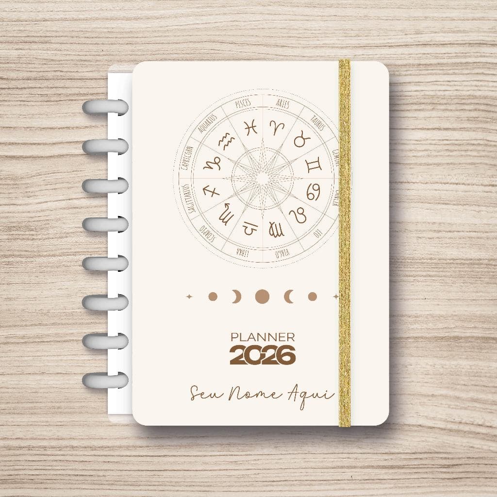 Planner 2026 com sistema de Discos Inteligente