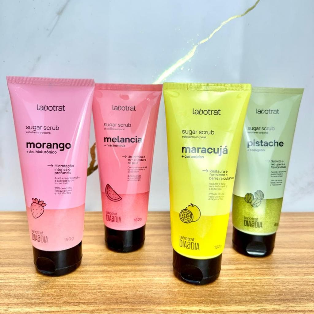 Sugar Scrub Labotrat 180g – Esfoliante Corporal Renovador Pele Macia, Hidratação, Luminosidade e Antirressecamento