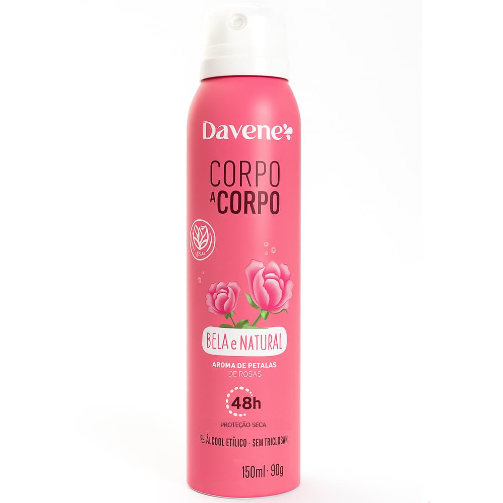 Davene Corpo a Corpo Desodorante Antiperspirante 150ml - Bela e Natural