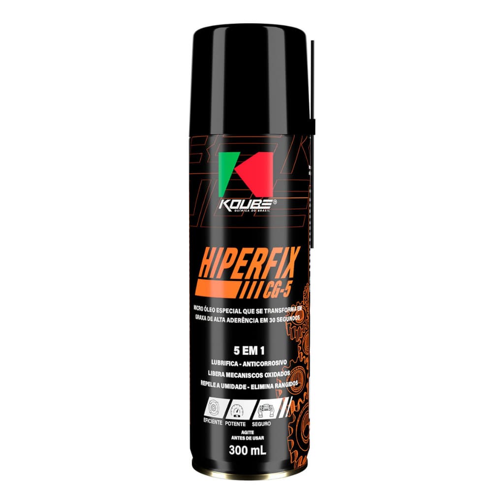 Hiper Fix Cg-4 Desengripante Lubrificante 200ml  Koube Graxa Spray Kit Relaçao Moto Rolamentos