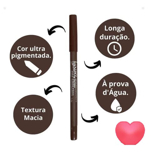Lápis Para Olhos Luisance 365 Marrom A Prova D´água Hipoalergênico L5202