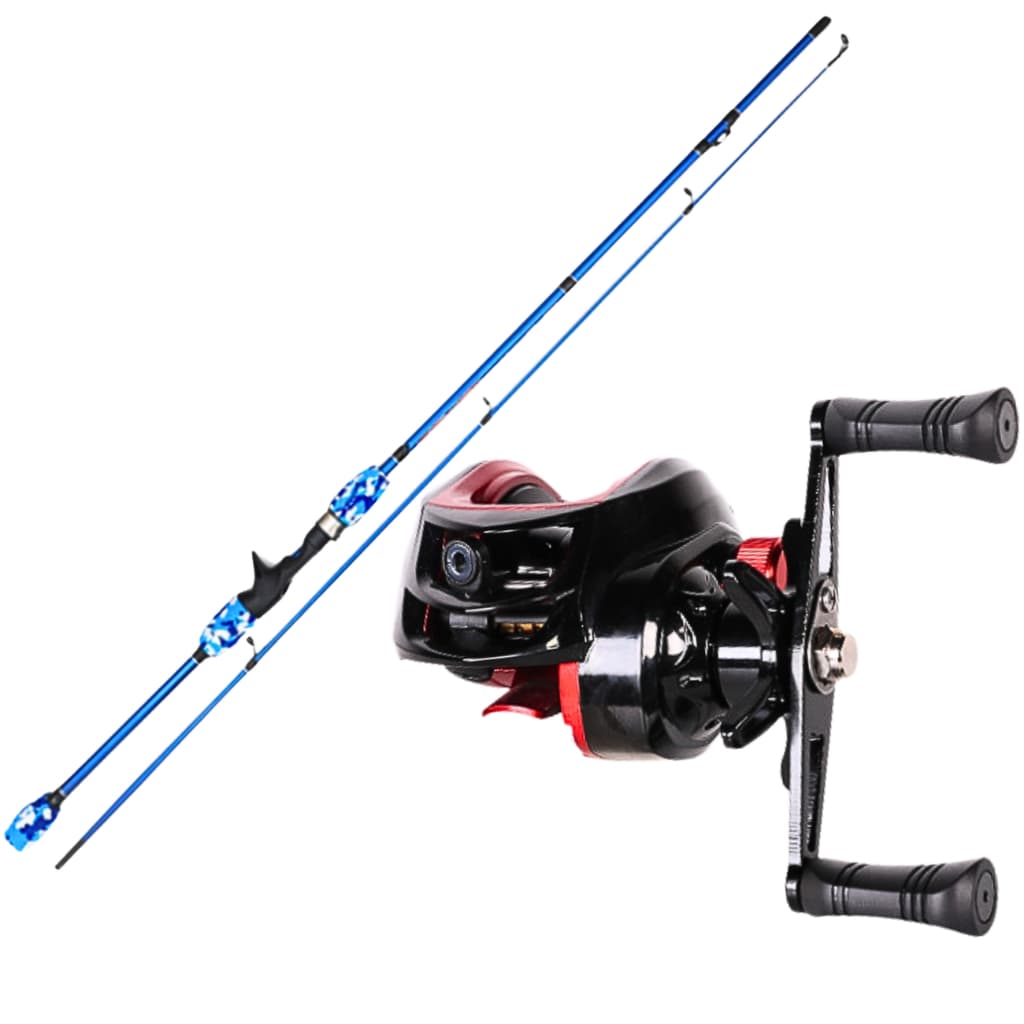 Carretilha De Pesca Anticabeleira Drag 10kg Vara Carbono 1,80 para Praia Mar Represa Tucunare Piau