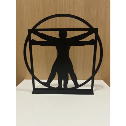 Suporte Decorativo – Homem Vitruviano (Da Vinci) – Impressão 3D