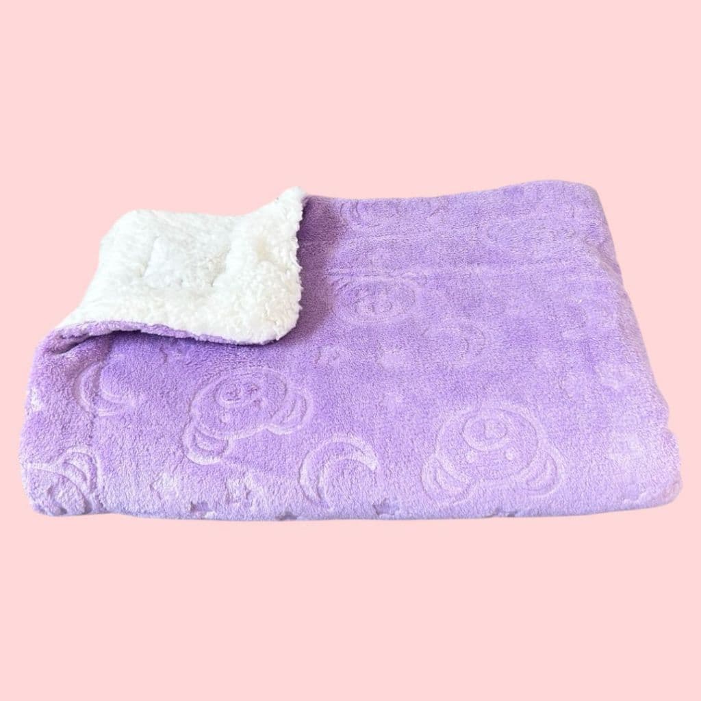 Cobertor Premium Para Bebê Dupla Face Ursinho 3D Com Sherpa
