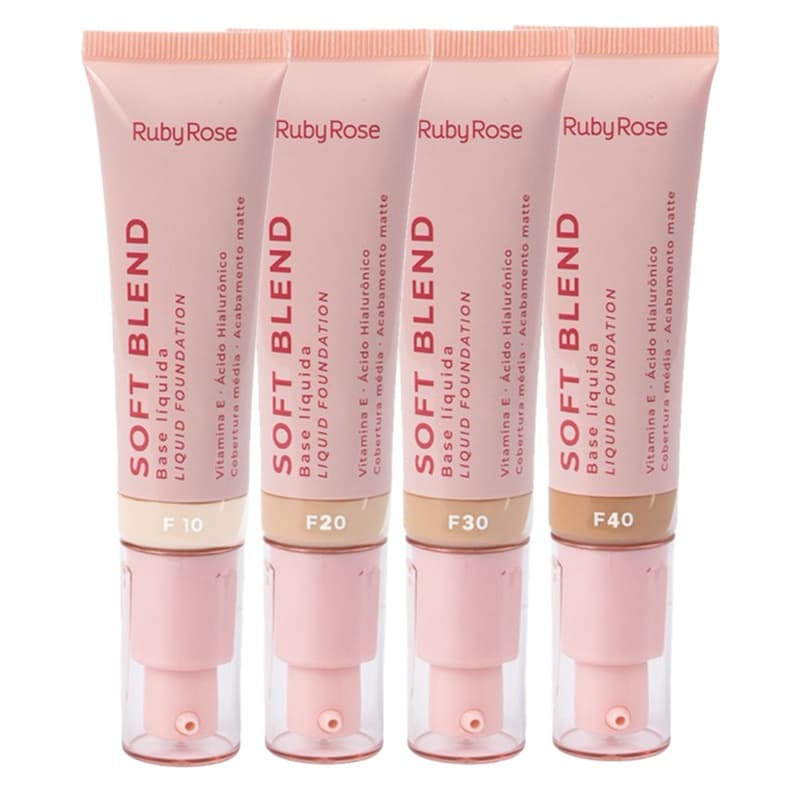 Base Líquida Soft Blend / Ruby Rose/ Linha Rosa