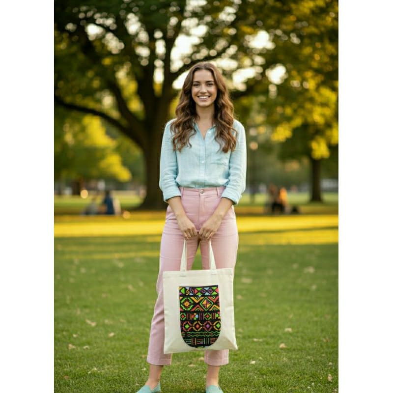 Sacola Ecobag Dobrável 100% Algodão Cru