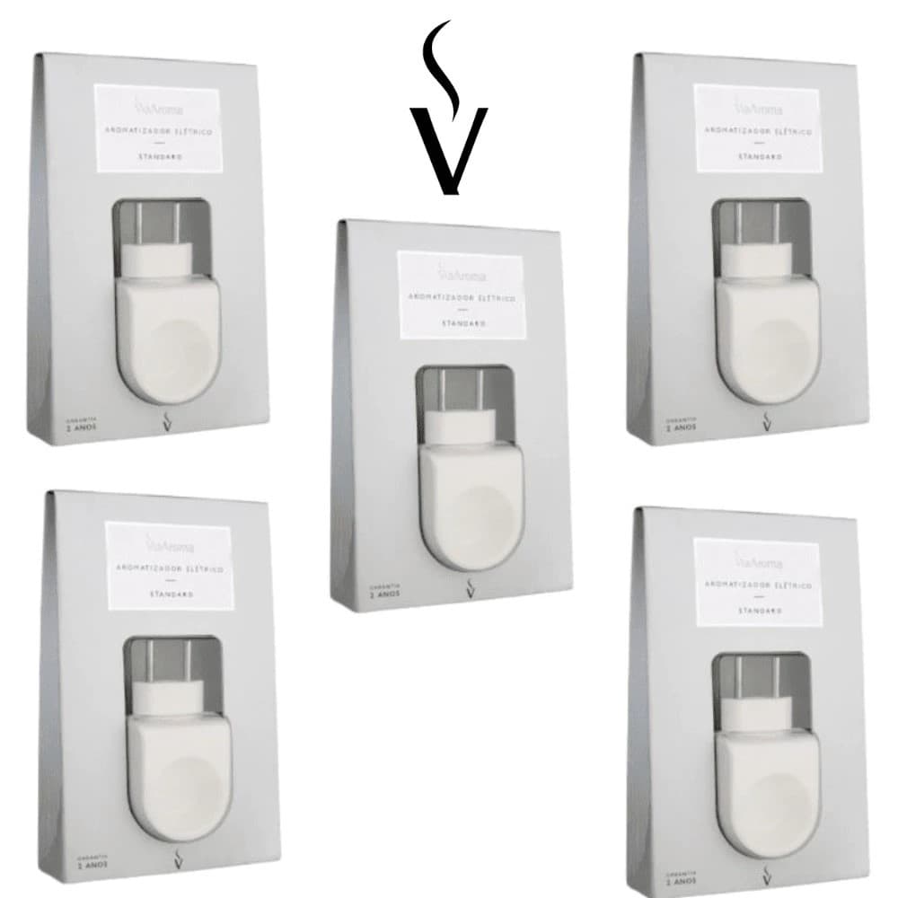 2/3/4/5 DIFUSOR AROMATIZADOR ELÉTRICO STANDARD VIA AROMA PARA ESSÊNCIAS E OLÉOS ESSENCIAIS