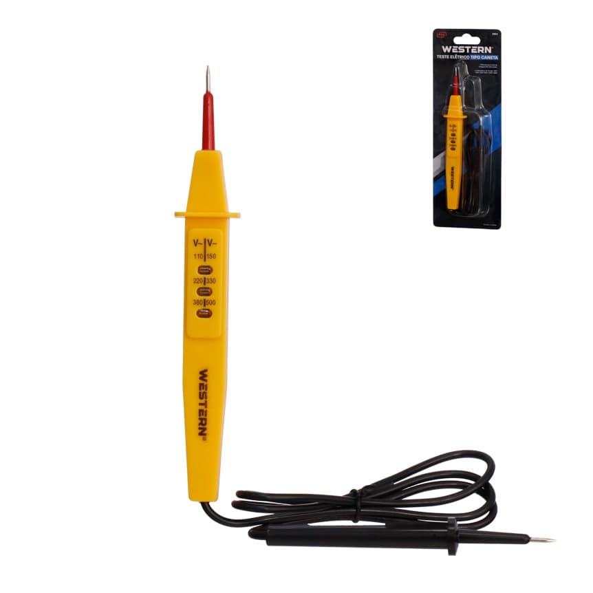 TESTE ELÉTRICO TIPO CANETA PROFISSIONAL DE 100 A 500 V WESTERN