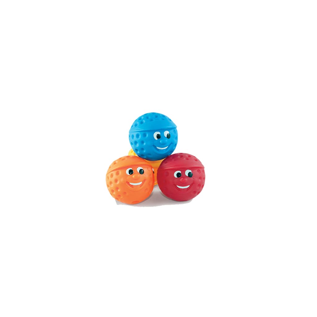Kit 3 Bola De Golfe Borracha Mordedor Para Pet Cão E Gato 7 Cm