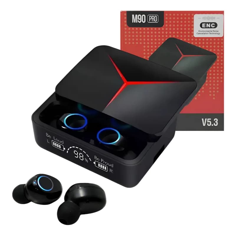 Fone de Ouvido Intra Auricular Bluetooth Altomex M90 PRO Case de Carregamento LED Sem Fio Estéreo