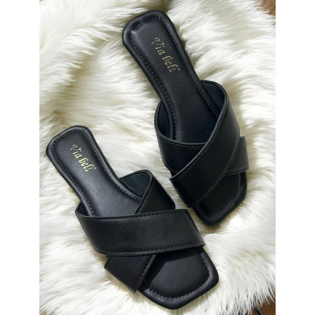 Rasteirinha Feminina Confortável Flat Leve Sandália Verão Várias Cores
