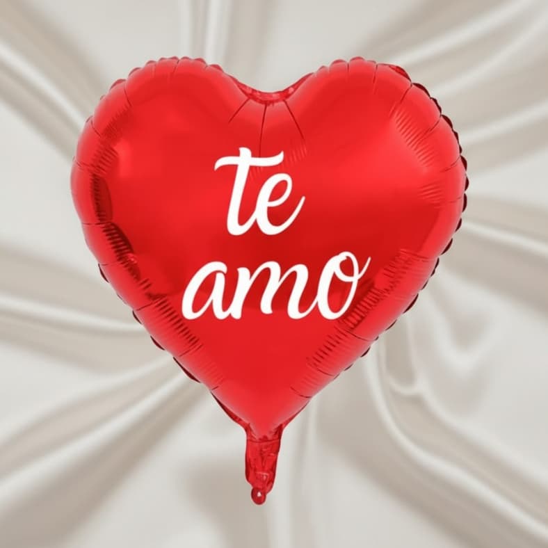 Adesivo Te Amo para Balão | Kit com 10 Unidades | Frase em Vinil amor Romântico