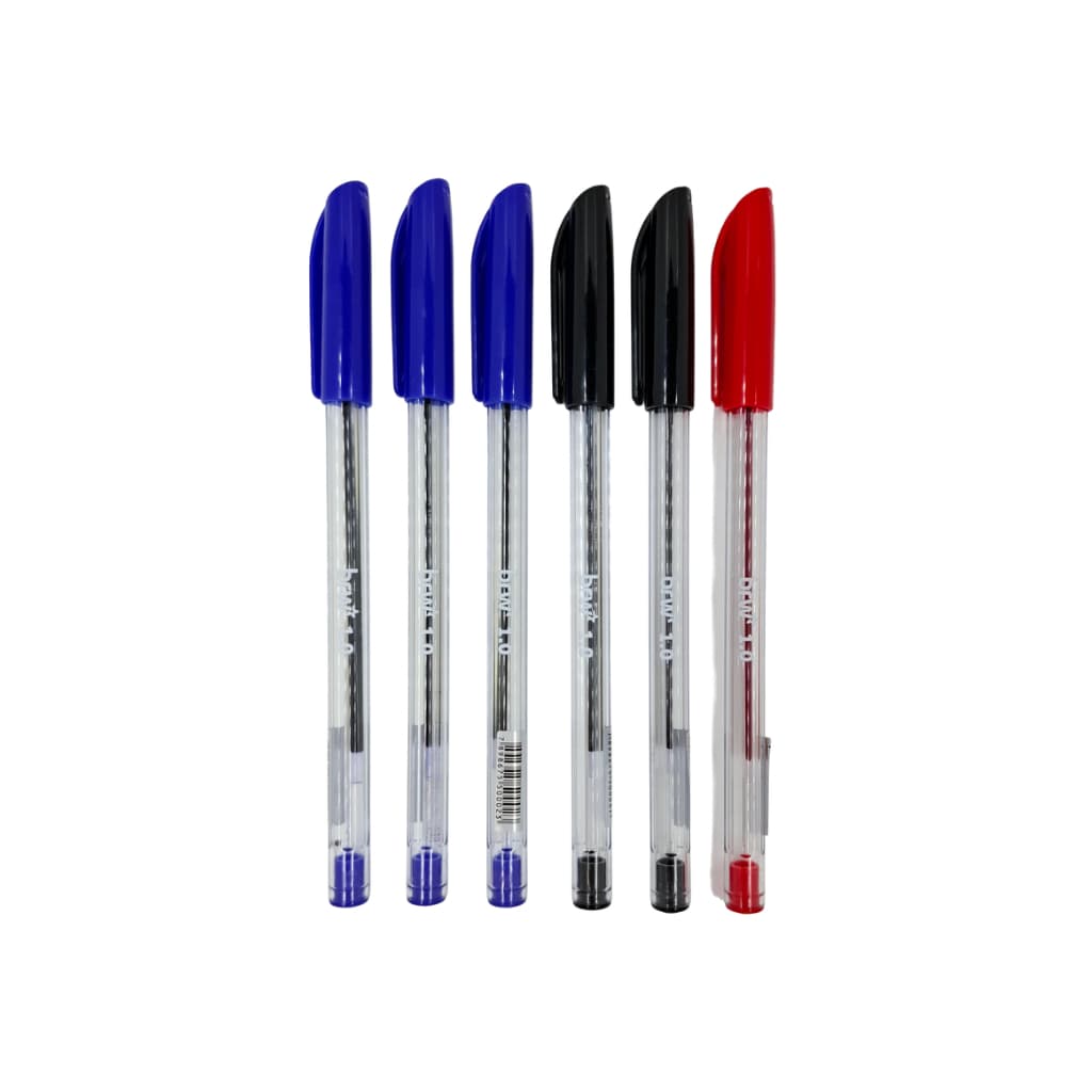 CANETAS ESFEROGRAFICAS MID 1.OMM 6/12 UNIDADES CORES DIVERSAS AZUL PRETA VERMELHA BRW