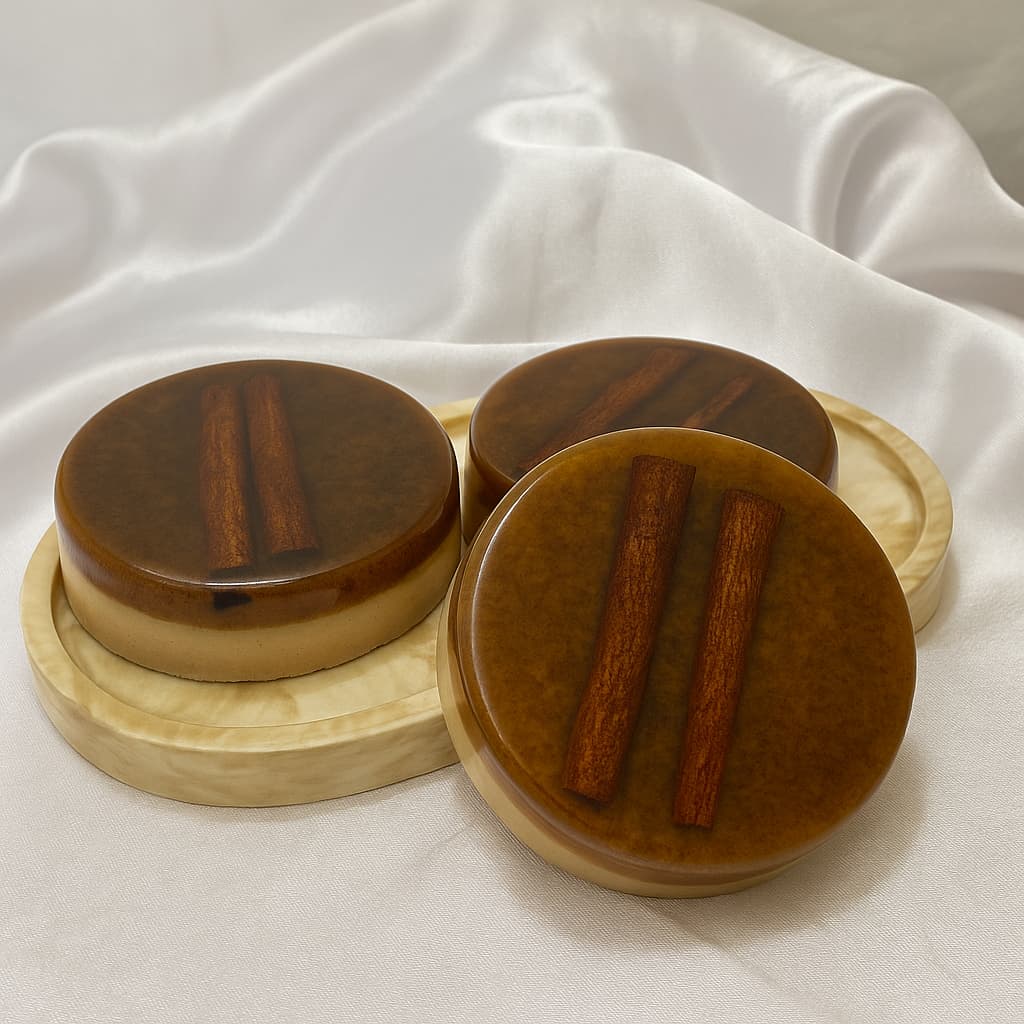 Combo com Sabonetes de Canela Glicerinado Artesanal 90g | Banho de Atração & Aroma Quente