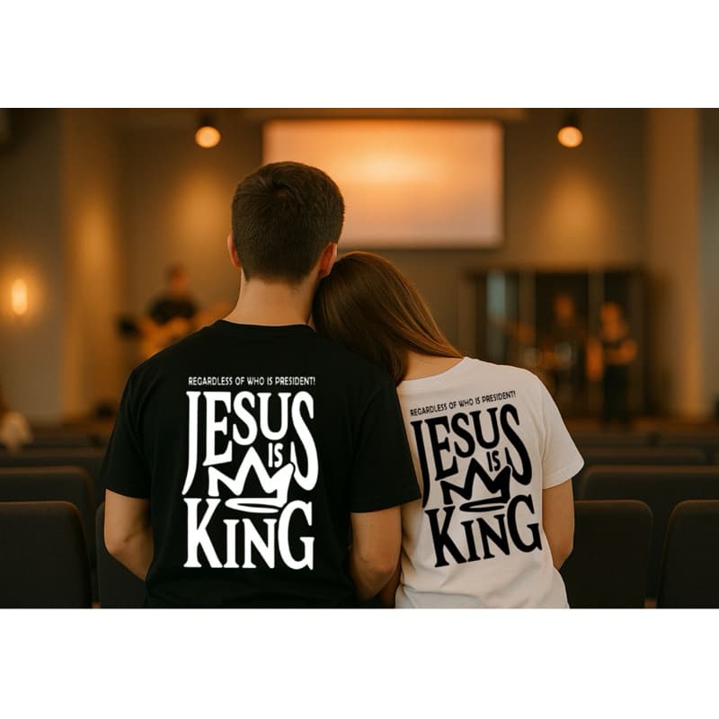 Kit Camiseta Casal Cristão Regardless 100% Algodão Streetwear