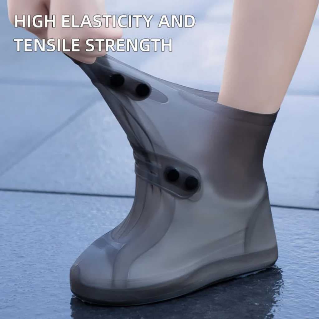 1 par de botas/galochas de chuva [ de silicone; impermeável; antiderrapante ] - SMILE LIFE 58 -