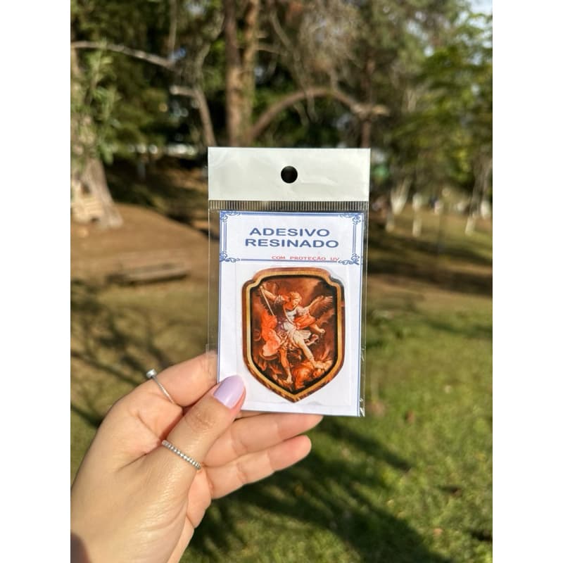 Adesivo Escudo de São Miguel Arcanjo Alto Relevo Flexível
