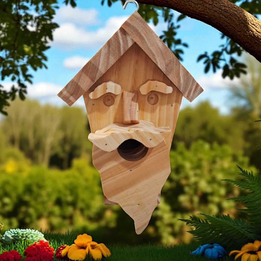 Casinha Ninho de Passarinho Decoração Para Jardim Enfeites de Madeira Pendurar Passaros Livres