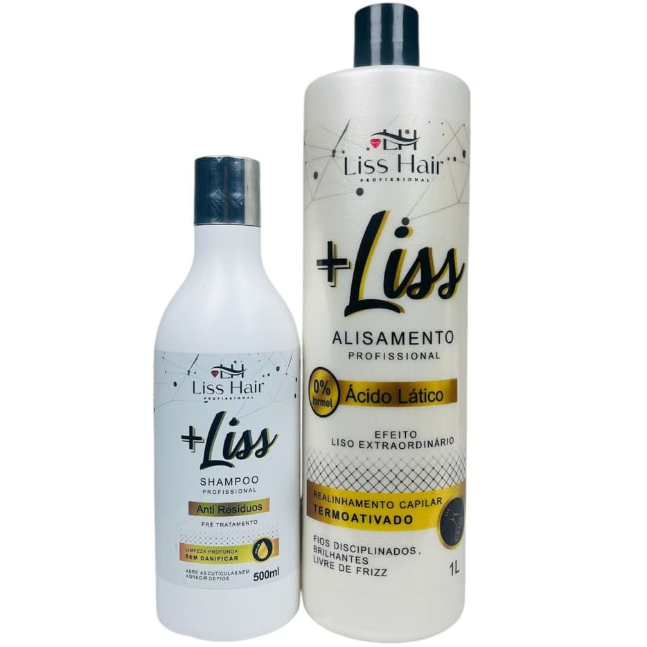 Kit Selagem +Liss Realinhamento dos Fios e Liso Extraordinário 2 Passos Liss Hair Profissional