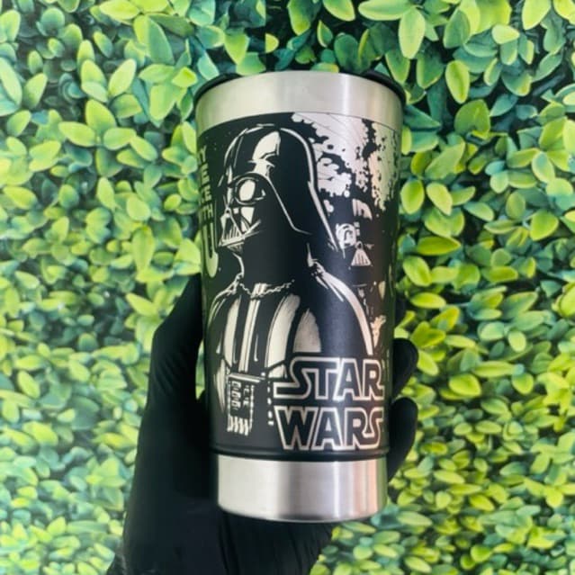 COPO TÉRMICO STAR WARS personalizado a laser  360º Graus 473 ML PREMIUM