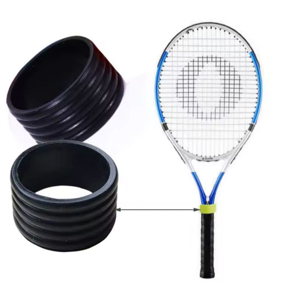 Aperto anel de raquete preto - 3 unidades, para raquetes de tênis, beach tennis e padel.