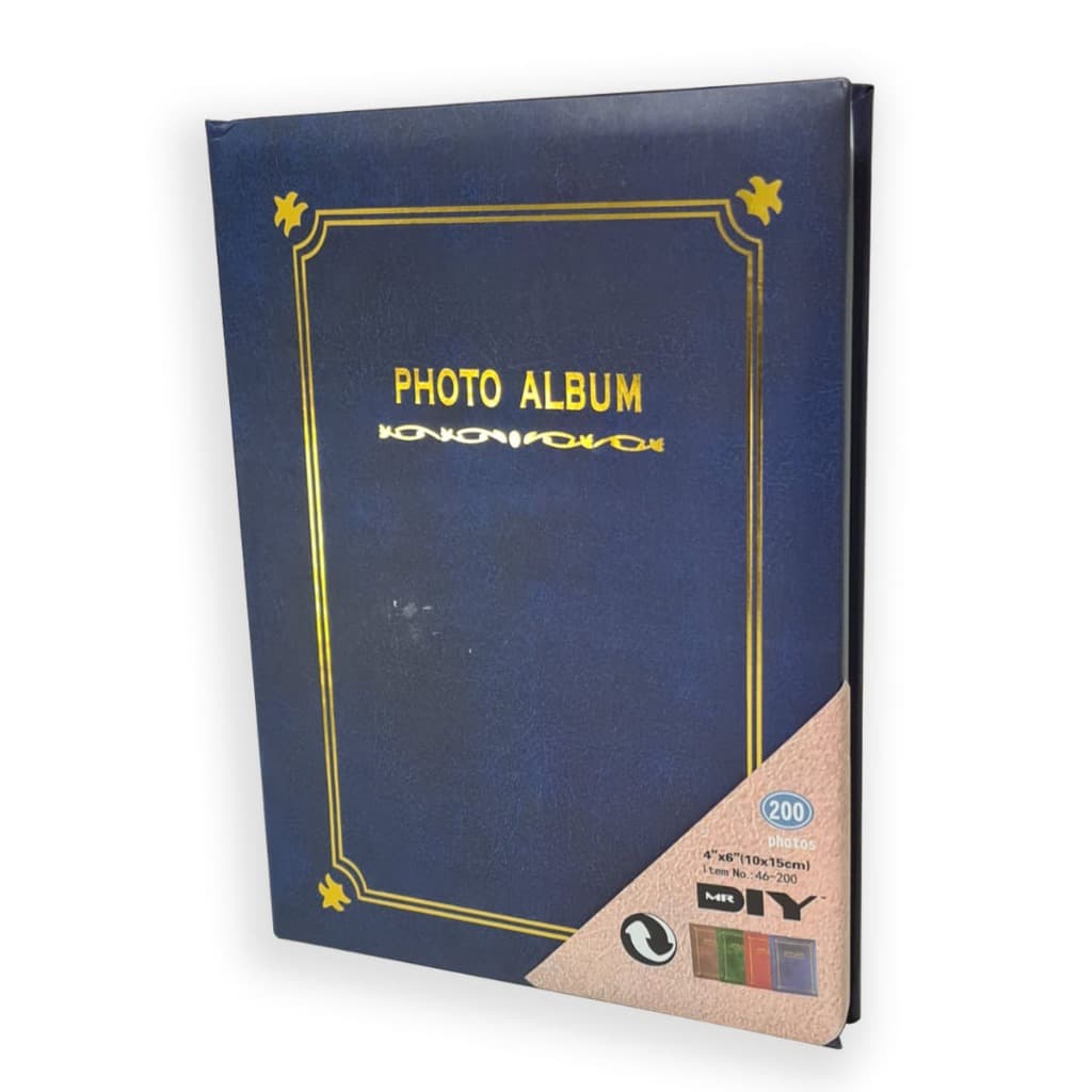 Álbum de Fotos 200 Fotos 15x10 Clássico Capa Dura Rígida Brochura – Azul, Vermelho, Verde, Marrom