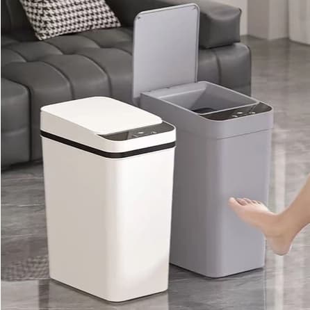 Lixeira Automática Inteligente com Sensor, Fácil de Abrir, Lixeira Doméstica de Toque