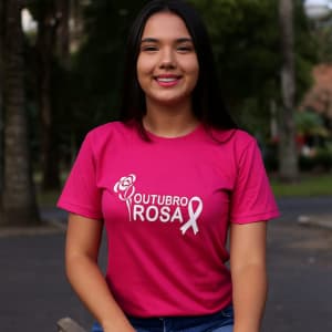 Camiseta camisa blusa Tshirt feminina vários modelos outubro rosa roupa feminina Campanha Outubro Rosa 100%Algodão .
