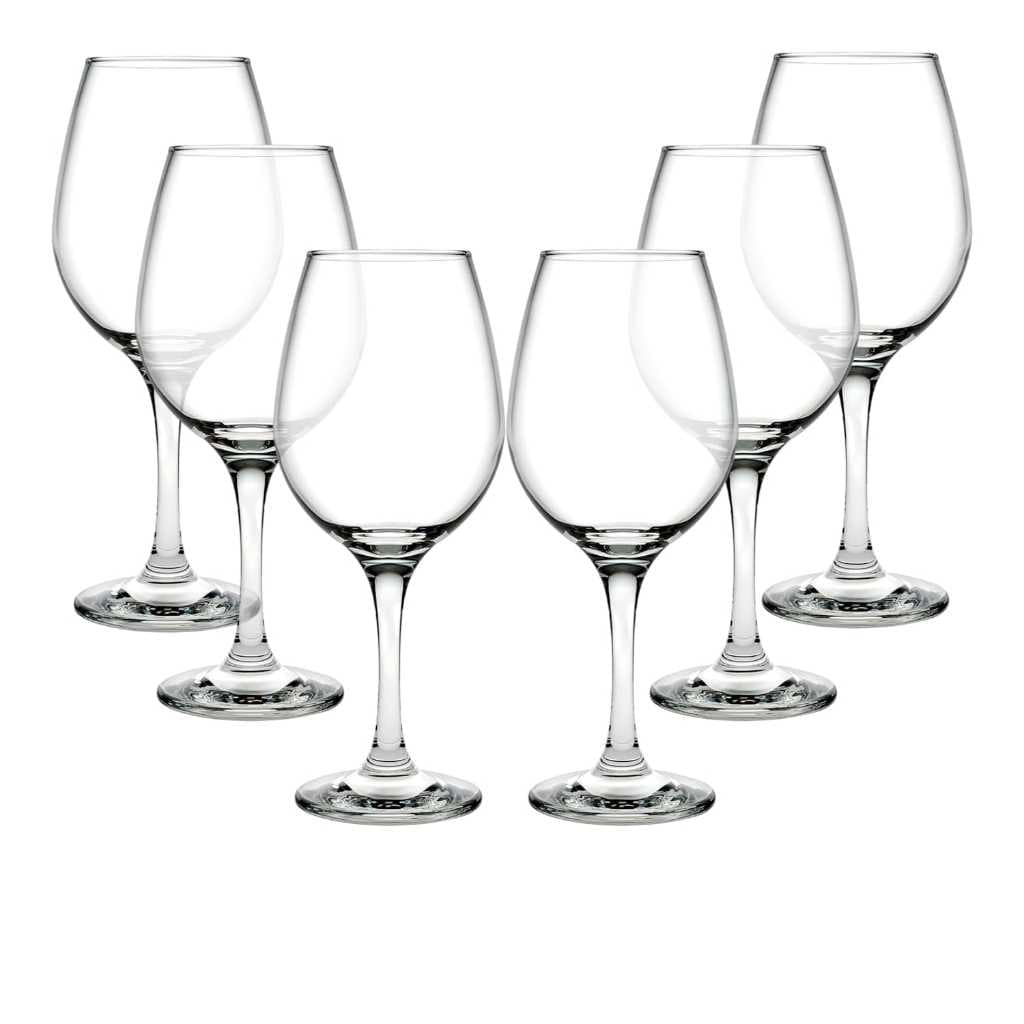 Jogo 6 Taças Vinho Tinto 400ml Vidro Transparente Mesa Posta
