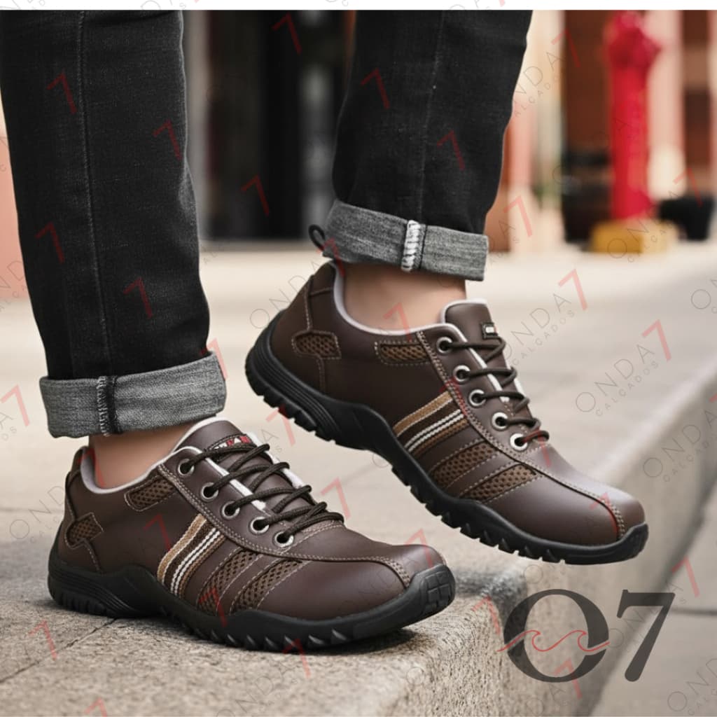 Tenis Sapatenis Masculino Casual Confortavel Dia-a-dia Caminhada Tenis Moderno