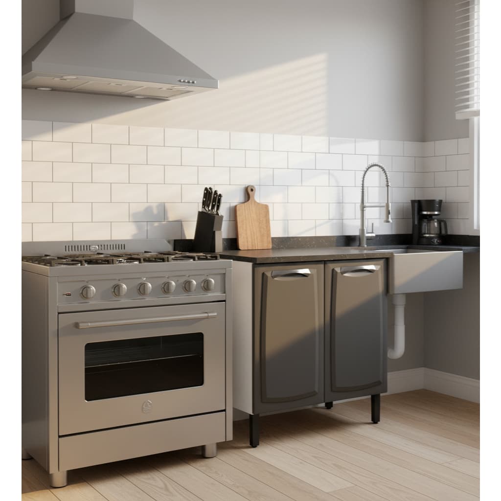 Balcão para cozinha New Premium 80cm 2 Portas Com Tampo Itatiaia