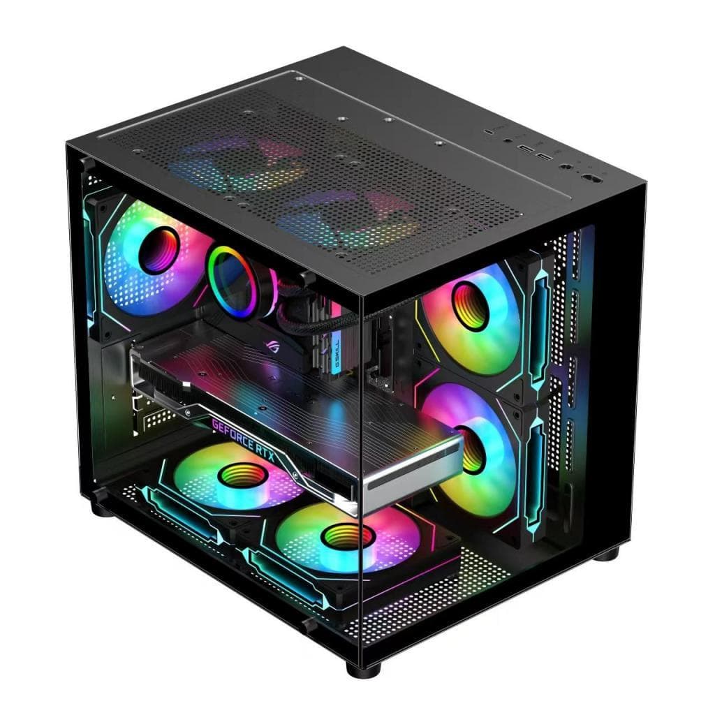 GABINETE AQUÁRIO CG300B PRETO ( O produto não acompanha Fans com Leds)