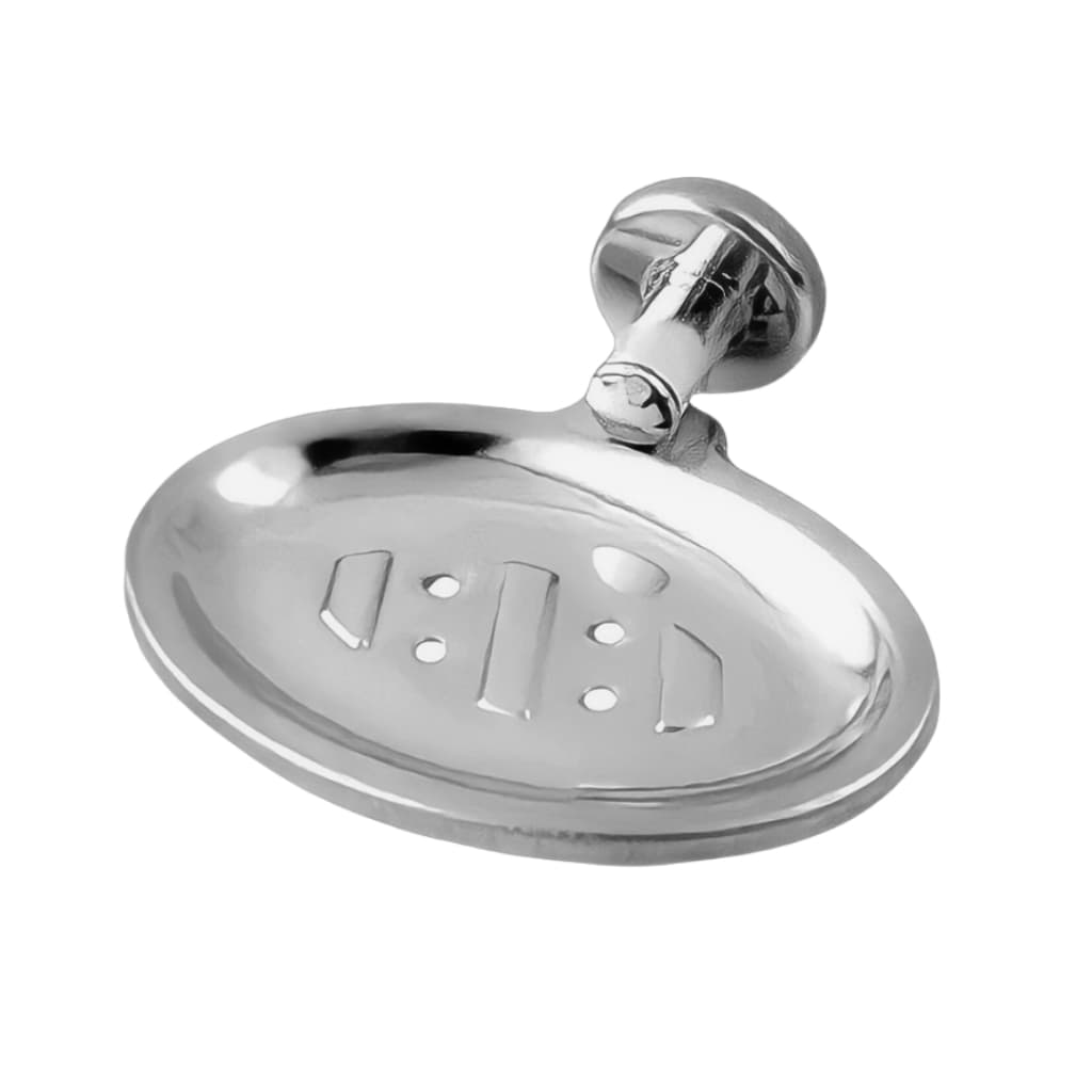 Saboneteira Inox Parede Cromado Prata Fixação Parede Suporte Sabonete