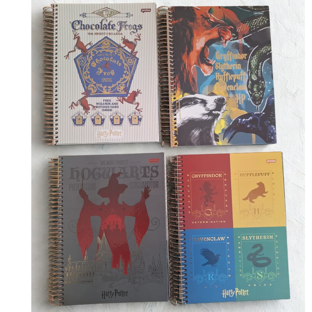 CADERNO UNIVERSITÁRIO CADERNO COLEGIAL 96 OU 80 FOLHAS UMA MATÉRIA HARRY POTTER