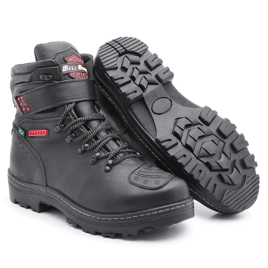 Bota Motociclista XTREME 2030 Couro Legítimo - Preto