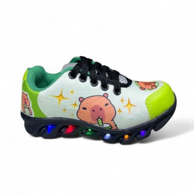 Tênis Capivara Led Infantil Menina Menino Escolar Envio Rápido