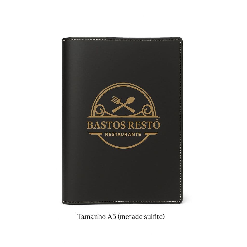 Cardápio A5 Para Restaurante Courino Personalizado