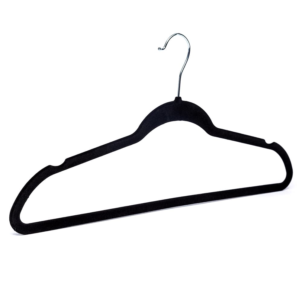 Kit 3 Cabides de Veludo com Design Slim Antideslizante para Closet