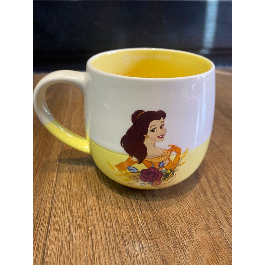 Caneca Maggie Princesa Bela E Fera + Caixa Presente Oficial Disney Zonacriativa