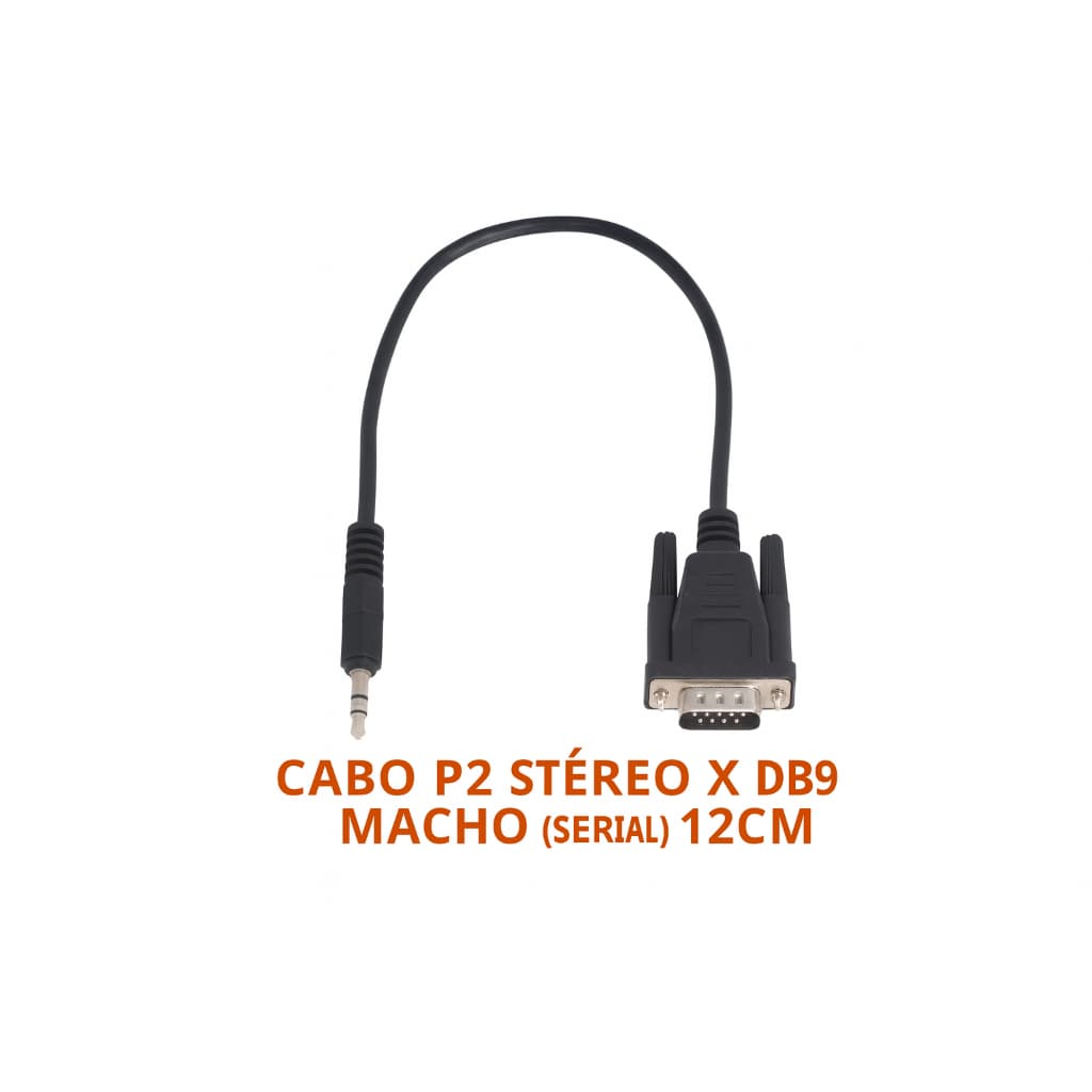 CABO P2 STÉREO X DB9 MACHO (SERIAL) 12CM