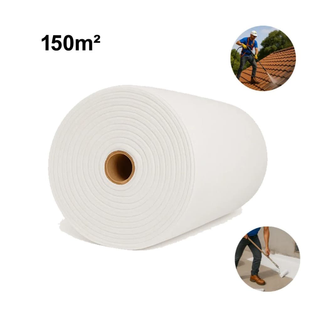 Rolo Bidim 150m2 Manta Vp50 Impermeabiliza Telhados Telha Laje Bp Obra