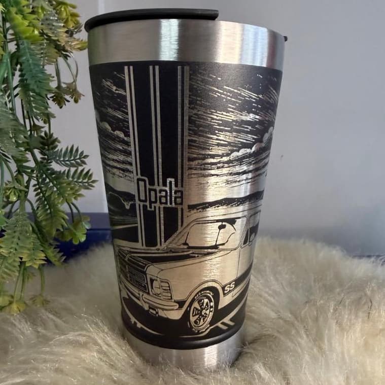 Copo Termico 360 Opala 473ml Personalizadol Tampa Abrido De Garrafa