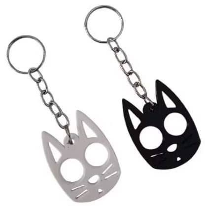 Chaveiro Gato Gatinho Para Chaves Mochilas Bolsas Feito Em Plástico Resistente Lembrancinha Novo 4x3cm