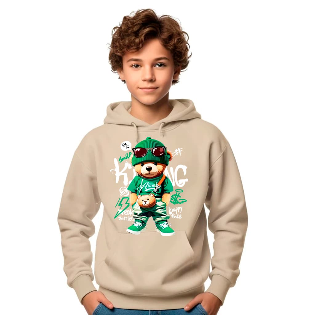 Moletom Masculino  Infantil Blusa Masculino Infantil Masculino Estampado Casaco Masculino